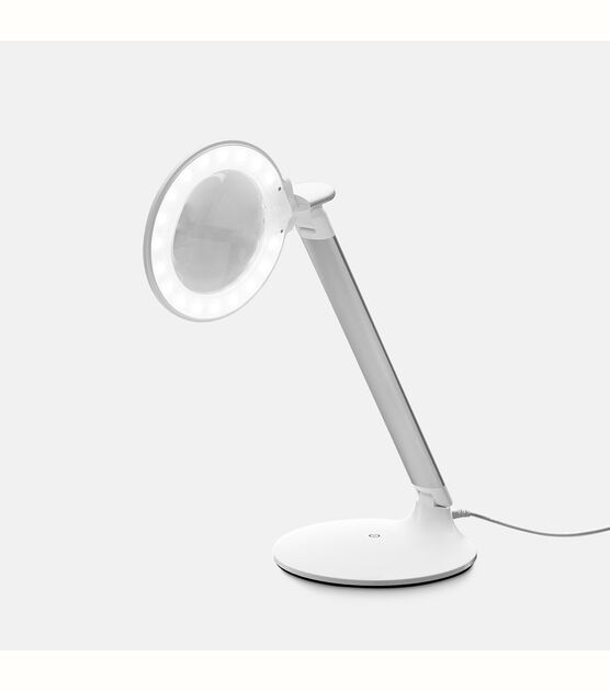 Daylight LED Magnifying Table Lamp White