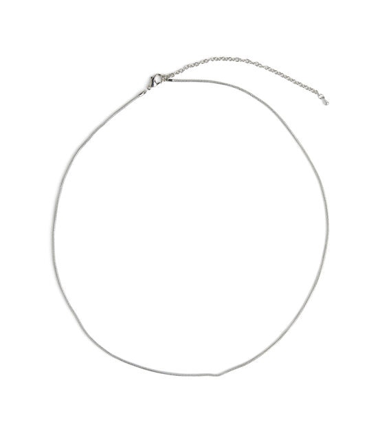 20" Silver Snake Necklace by hildie & jo, , hi-res, image 2