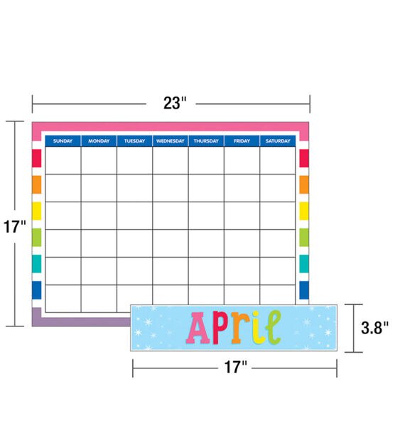 Carson Dellosa 94ct Hello Sunshine Calendar Bulletin Board Set, , hi-res, image 3