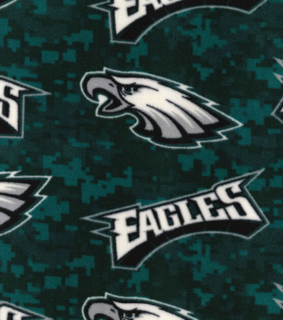 Fabric Traditions Philadelphia Eagles Fleece Fabric Digital Camouflage