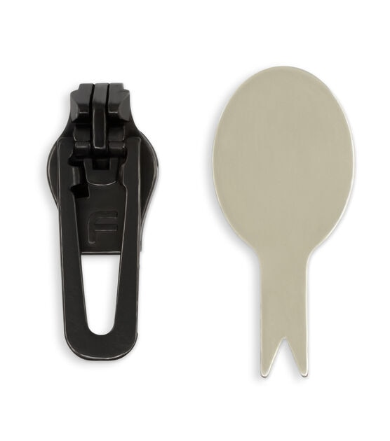 Dritz Fix-A-Zipper Replacement Slider Kit, Plastic Zipper, Gunmetal, , hi-res, image 6