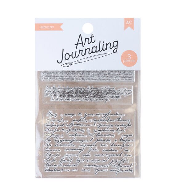 American Crafts Art Journaling Wording Stamps