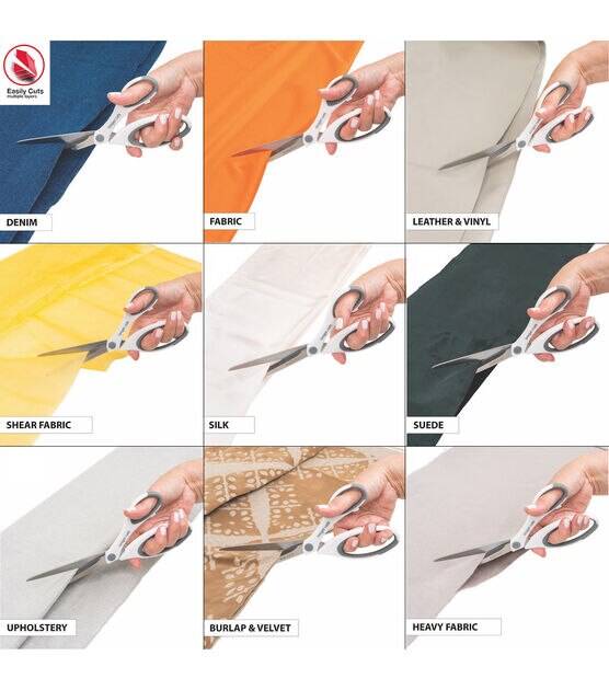 SINGER Heavy Duty Fabric Scissors, 9.5" Dressmaker Shears with Comfort Grip Handles, , hi-res, image 6
