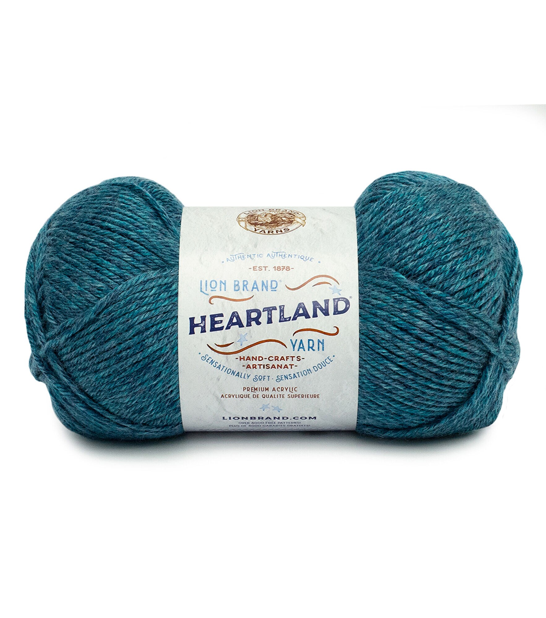 Lion Brand Heartland 251yds Worsted Acrylic Yarn, Glacier Bay, hi-res