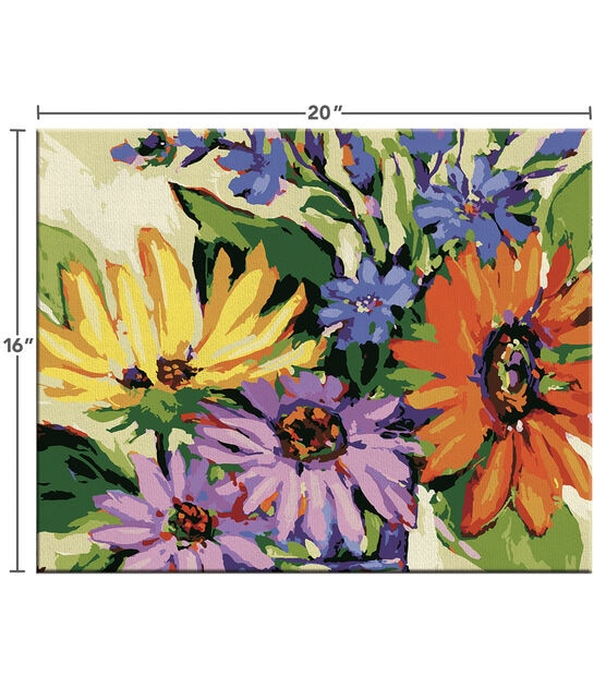 LANG 20" x 16" Gallery Floral Paint By Number Kit 28ct, , hi-res, image 6