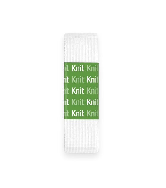 Dritz 1" Knit Elastic, White, 1-1/4 yd, , hi-res, image 2