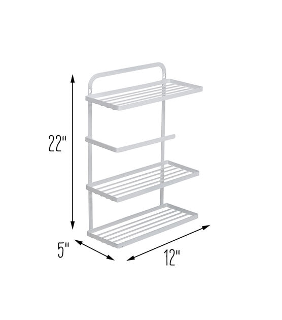 Honey Can Do 12" x 22" Steel Hanging Spice Rack With Paper Towel Holder, , hi-res, image 10