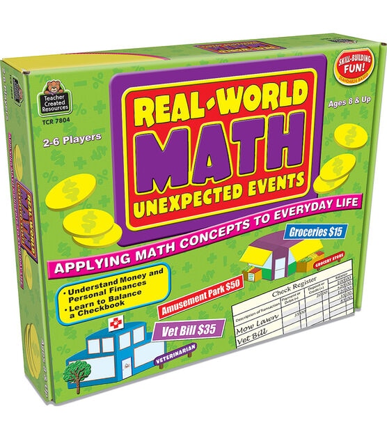 Teacher Created Resources 76ct Unexpected Events Real World Math Game
