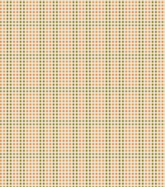 Harvest Yellow Green Plaid Harvest Cotton Fabric, , hi-res, image 2