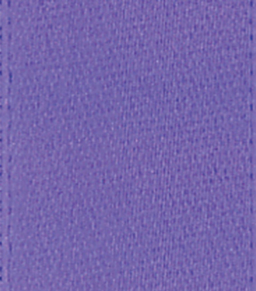Offray 5/8"x21' Single Faced Satin Ribbon, Purple, swatch