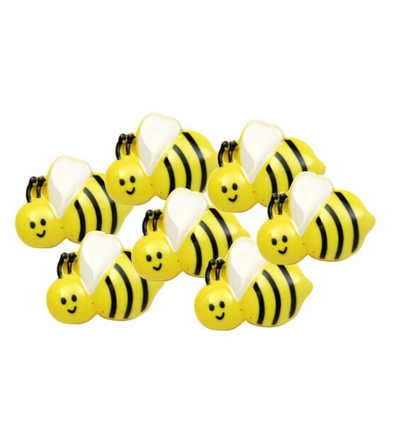 Flair Originals 1" Yellow Bee Shank Buttons 7pc, , hi-res, image 2