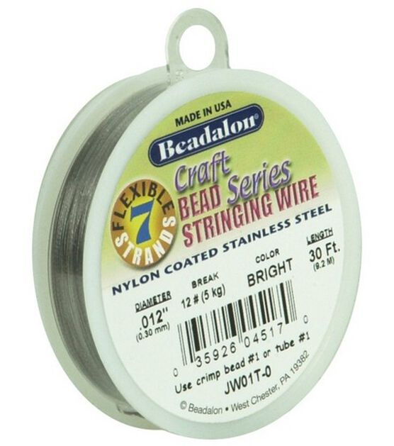 Westrim Craft Series .012" 7 Strand Stringing Wire 30ft Silver