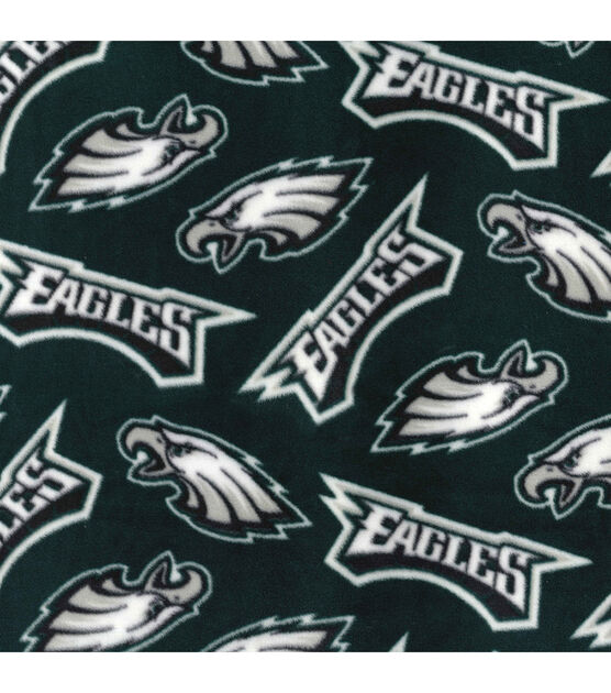 Fabric Traditions Philadelphia Eagles Fleece Fabric Tossed