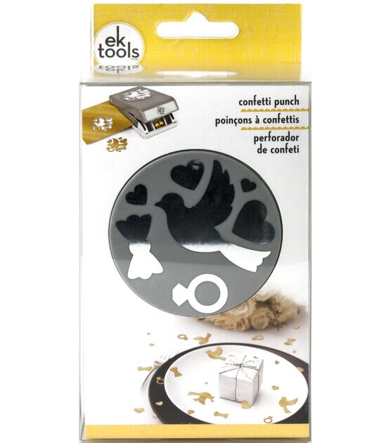 EK Tools Double Punch Confetti Wedding