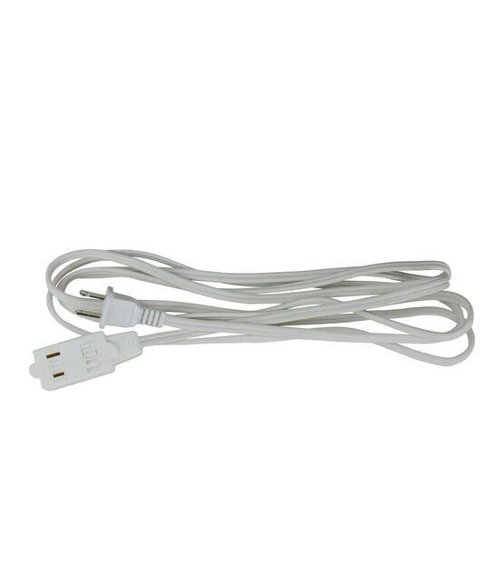 Northlight 9ft White Outdoor Extension Cord -3 Outlets and Safety Locks