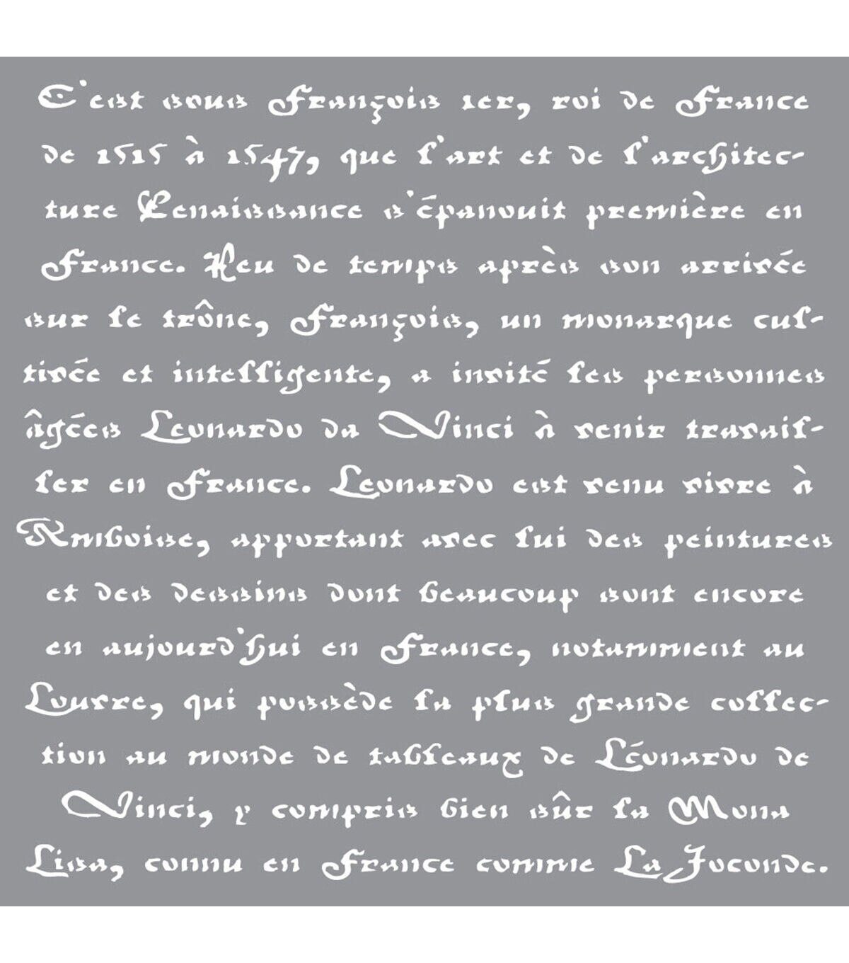 Americana Decor Stencils-12" x 12"-The French Bakery 