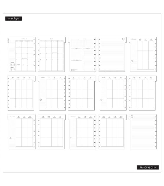 Happy Planner 2023 Work + Life Black & White Classic 12 Month Planner, , hi-res, image 4