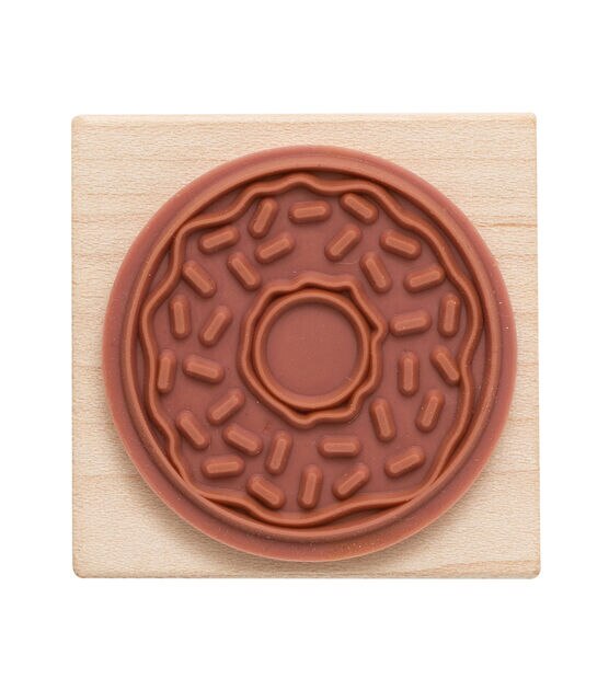 American Crafts Wooden Stamp Donut, , hi-res, image 2