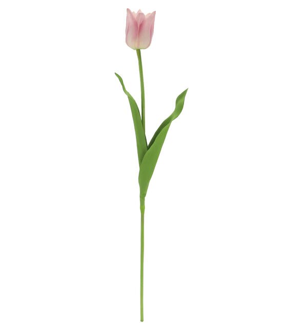 16.5" Pink Tulip Stem by Bloom Room