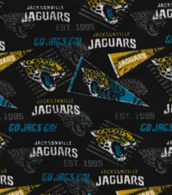 Fabric Traditions Jacksonville Jaguars Fleece Fabric Retro, , hi-res, image 2