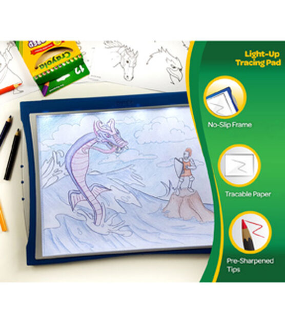 Crayola Light Up Tracing Pad with Night Mode,  Exclusive, Gift, Ages  6, 7, 8, 9, 10 : : Home