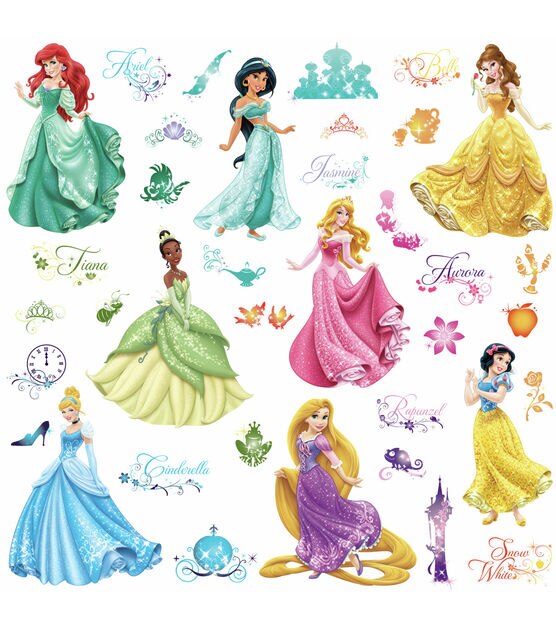 RoomMates Peel & Stick Wall Decals Disney Princess Royal Debut, , hi-res, image 2