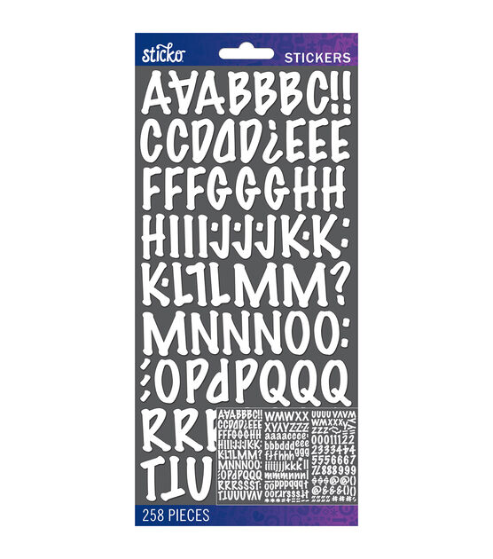 Chinco 232 Pieces 24 Sheets Large Letter Stickers Big Font Alphabet Letter  Number Stickers 25 Inch Self Adhesive Letters Number