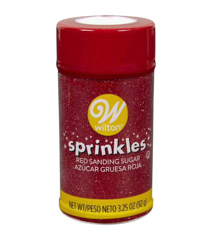 Wilton 3.25 oz Sugar Sprinkles 1PK, Red, swatch, image 2