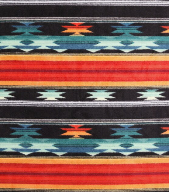 Luxe Fleece Fabric Aztec, , hi-res, image 2