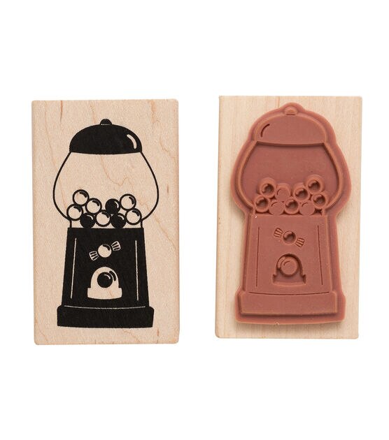 American Crafts Wooden Stamp Gumball Machine, , hi-res, image 2