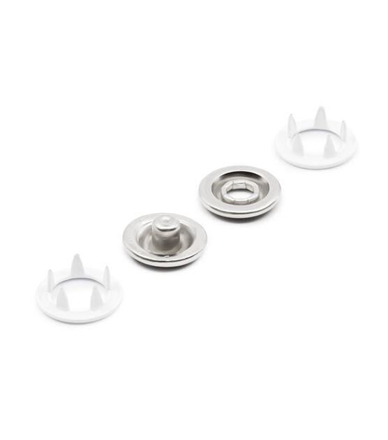 Dritz 3/8" Snap Fasteners, 7 Sets, Nickel, , hi-res, image 4