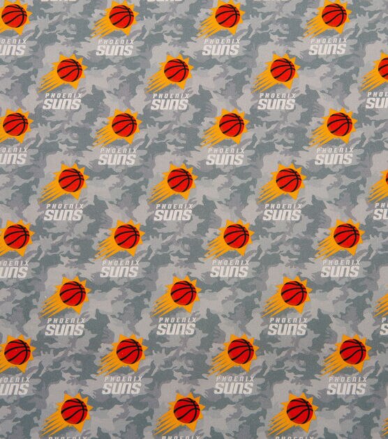 NBA Phoenix Suns Camo Cotton Fabric, , hi-res, image 2