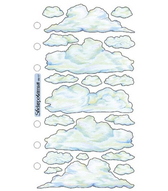 Sticko Vellum Stickers Clouds
