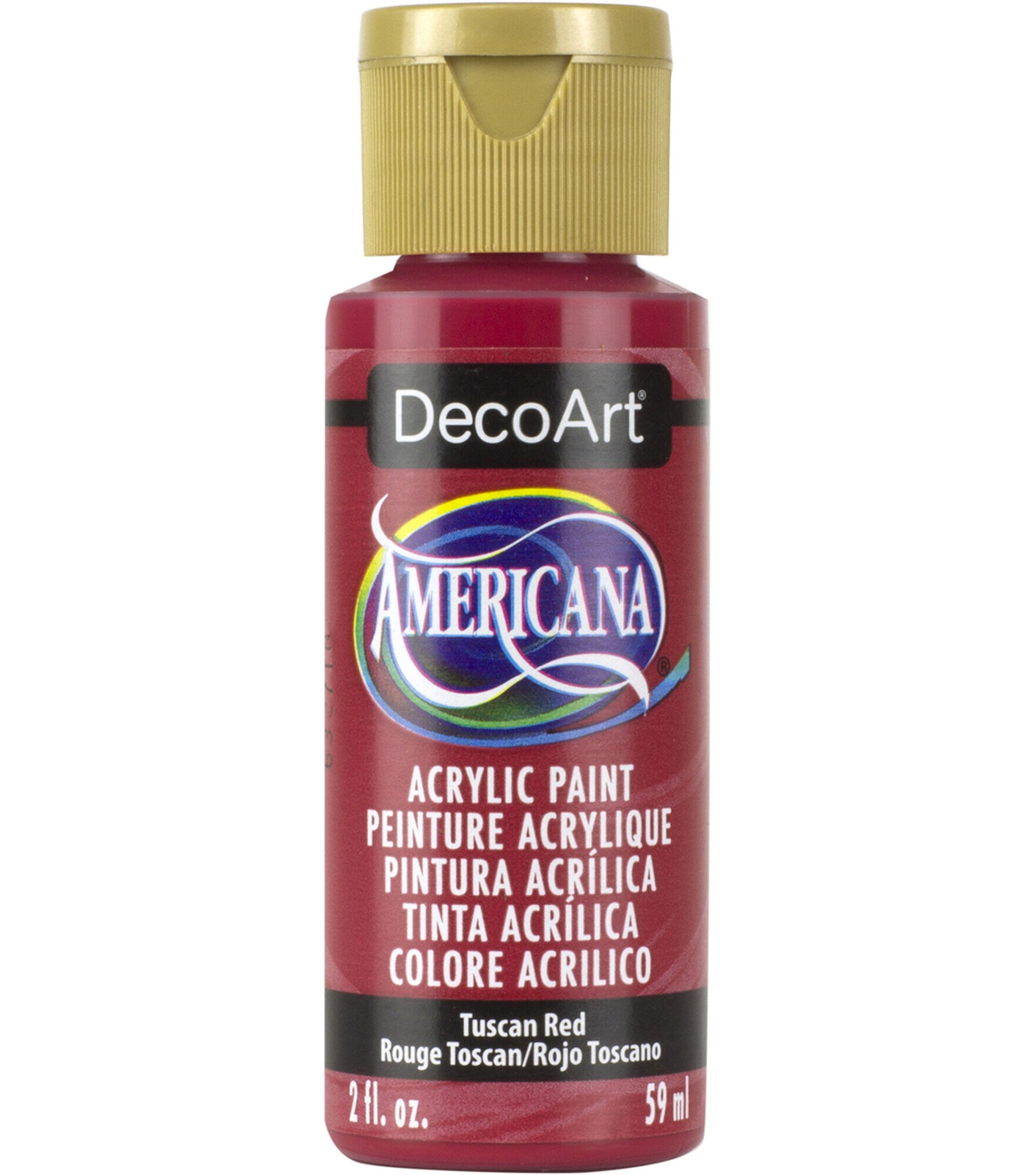 DecoArt Americana Acrylic 2oz Paint, Tuscan Red, hi-res