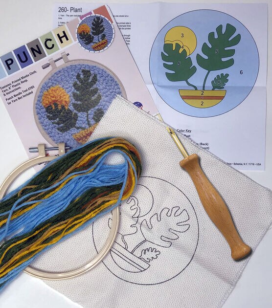 Design Works 6 Rainbow Punch Needle Kit