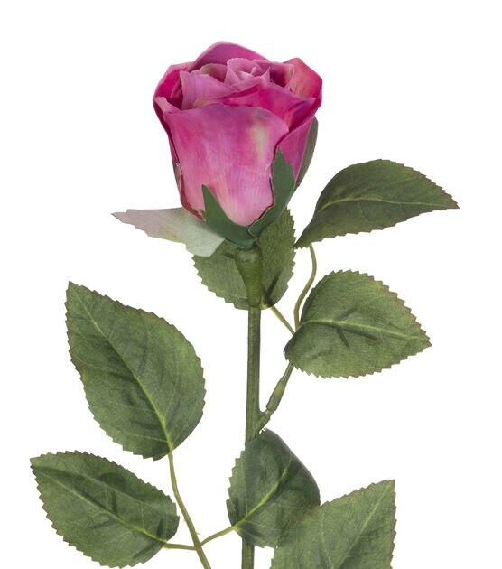 24.5" Dark Pink Rose Bud Stem by Bloom Room, , hi-res, image 2