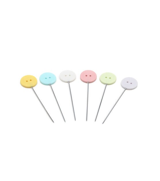 Dritz Flat Button Head Pins, Assorted, 50 pc, , hi-res, image 4