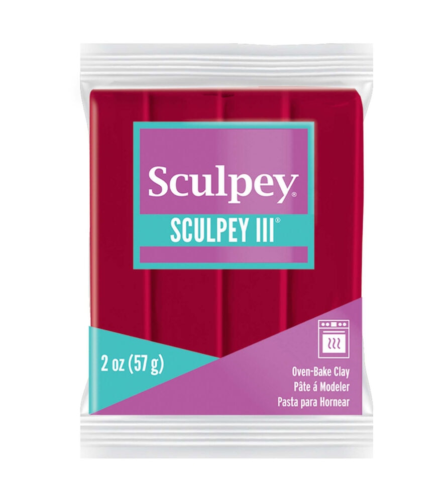 Sculpey 2oz Oven Bake Polymer Clay, Red, swatch