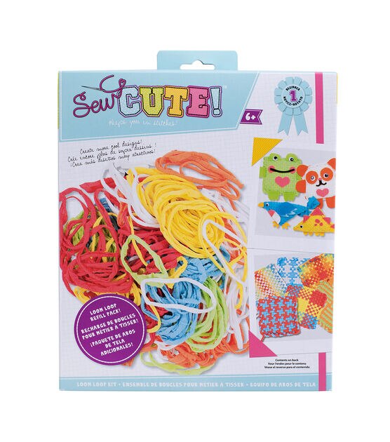 Aodaer 288 Pieces Loom Potholder Loops Weaving Loom Loops Elastic Potholder  Loops Weaving Craft Loops Refill with Multiple Colors for DIY Crafts  Supplies Favors, Compatible with 7 Inch Weaving Loom