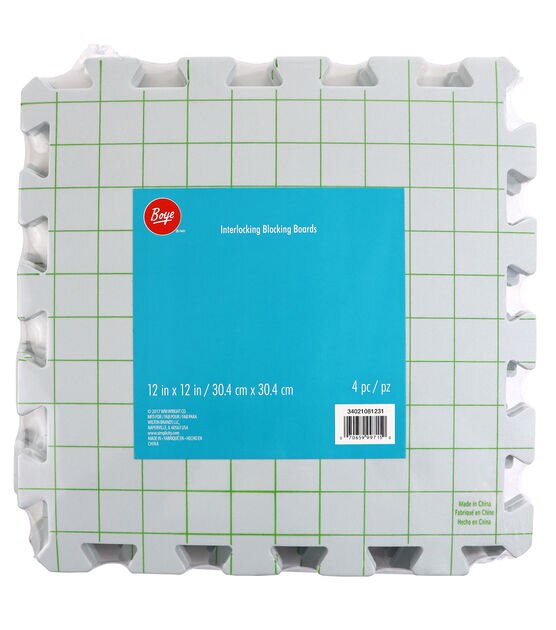 Blocking Mats for Knitting and Crochet, Extra Thick Blocking Boards with  Grids, Foam Blocking Board, Interlocking Foam Blocks for Needlework or