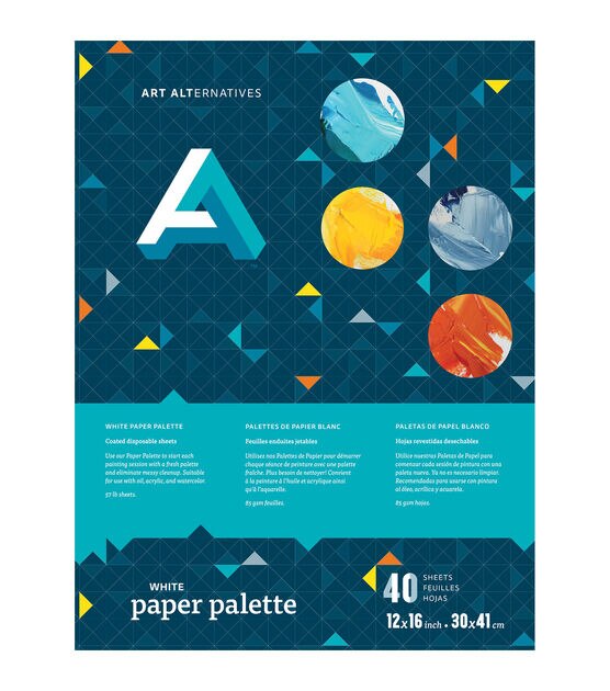 Art Alternatives 40 sheet Paper Palette Pad White