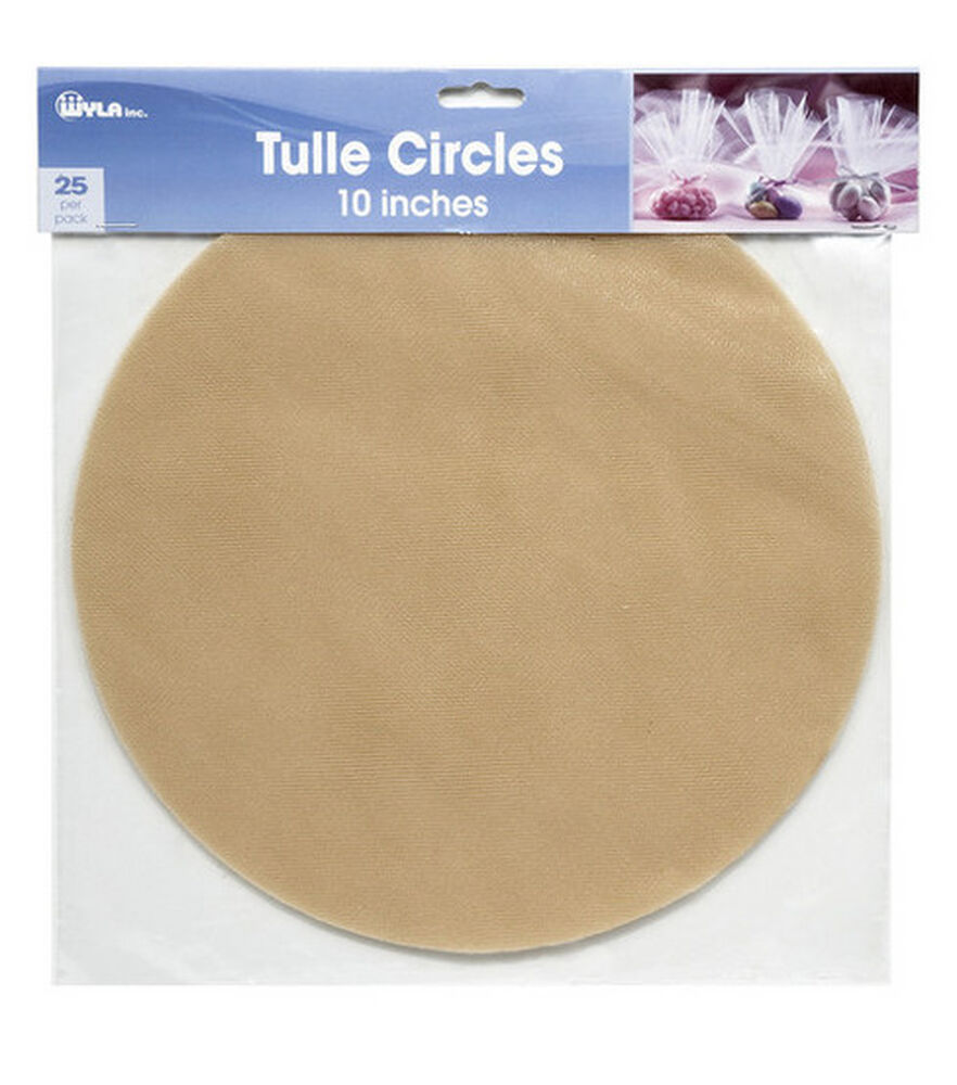 25pk 10'' Tulle Circles  , Gold Rush, swatch