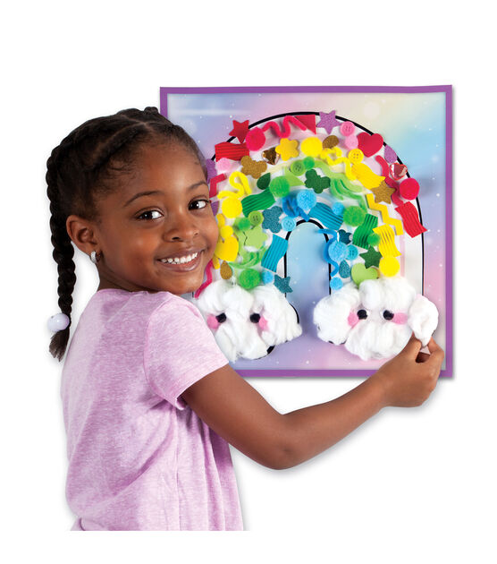Faber-Castell 13" Sensory Craft Rainbow Sticky Wall Art 67pc, , hi-res, image 3