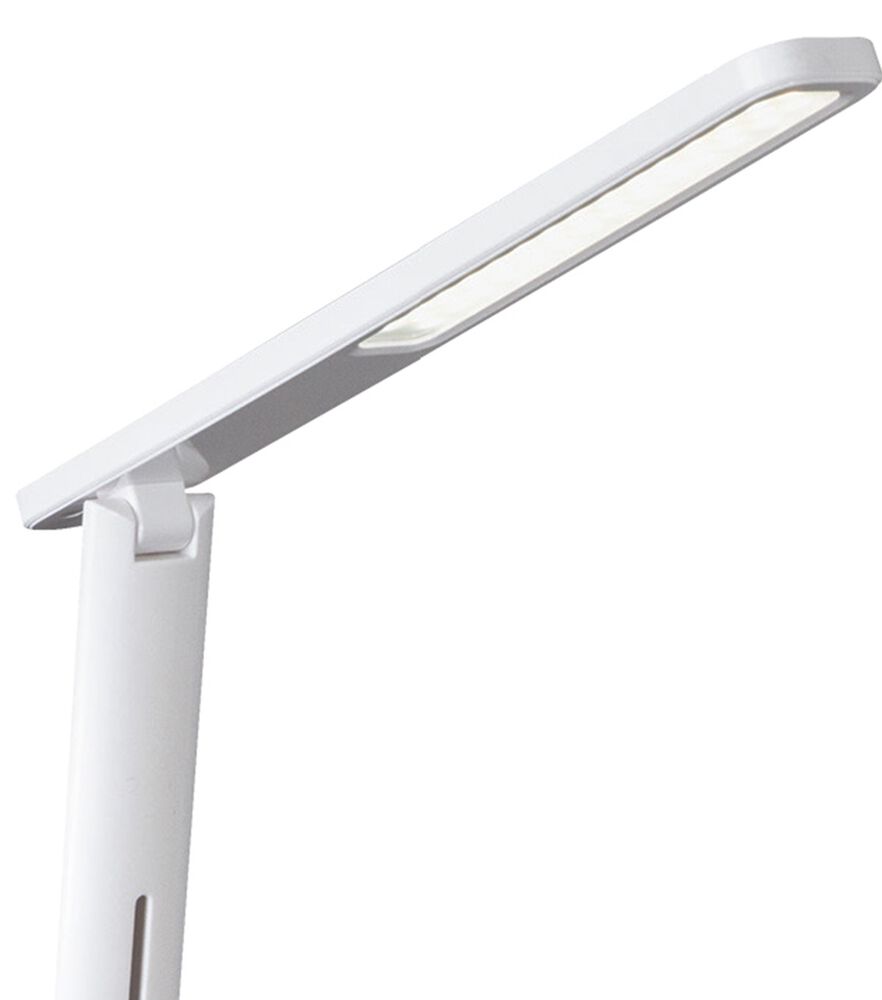 OttLite 19" LED Slimline Desk Lamp, White, swatch, image 2