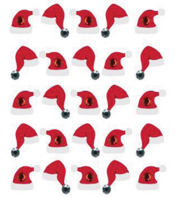 EK Success Dimensional Stickers Santa Hat Repeats