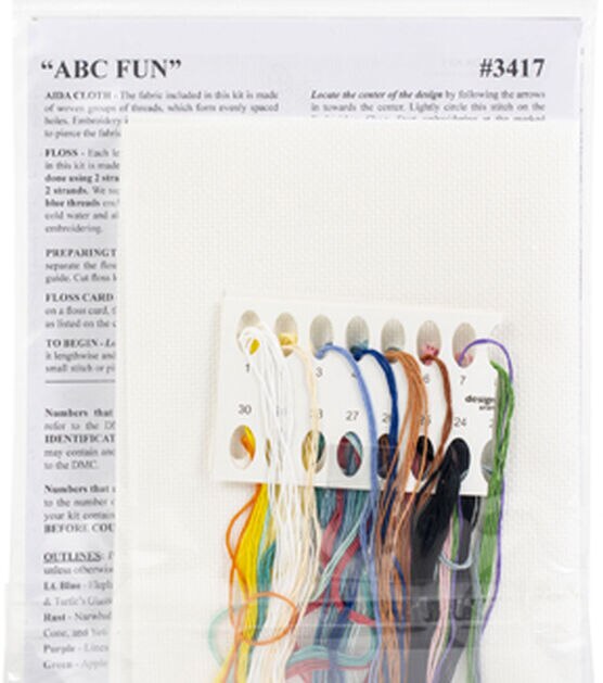 Design Works 20" x 14" ABC Fun Counted Cross Stitch Kit, , hi-res, image 2