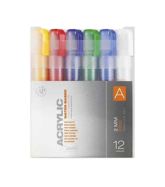 Montana 12 Color Acryclic Fine Marker Set A