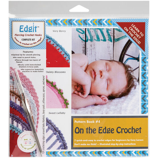 Ammees Babies Edgit Piercing Crochet Hook& Book Set