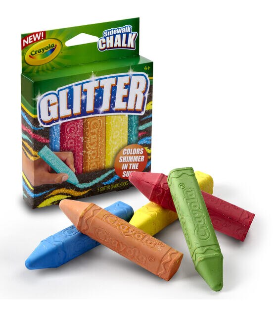 Crayola Glitter Sidewalk Chalk 5ct