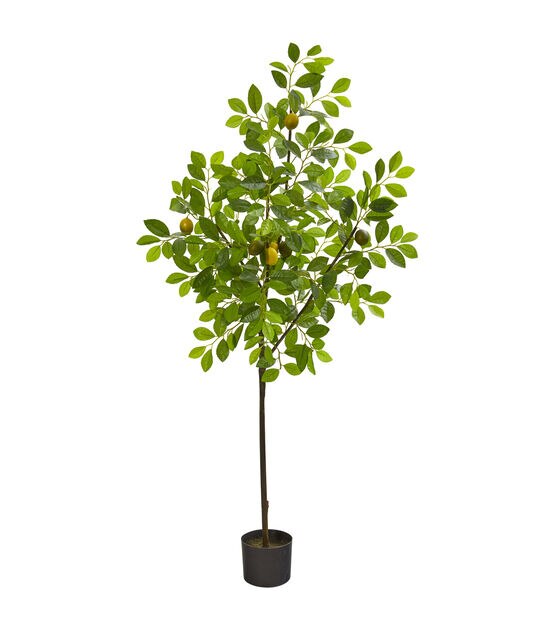 Nearly Natural 61in. Lemon Artificial Tree, , hi-res, image 1